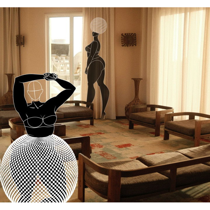 "Cherry" curtains set