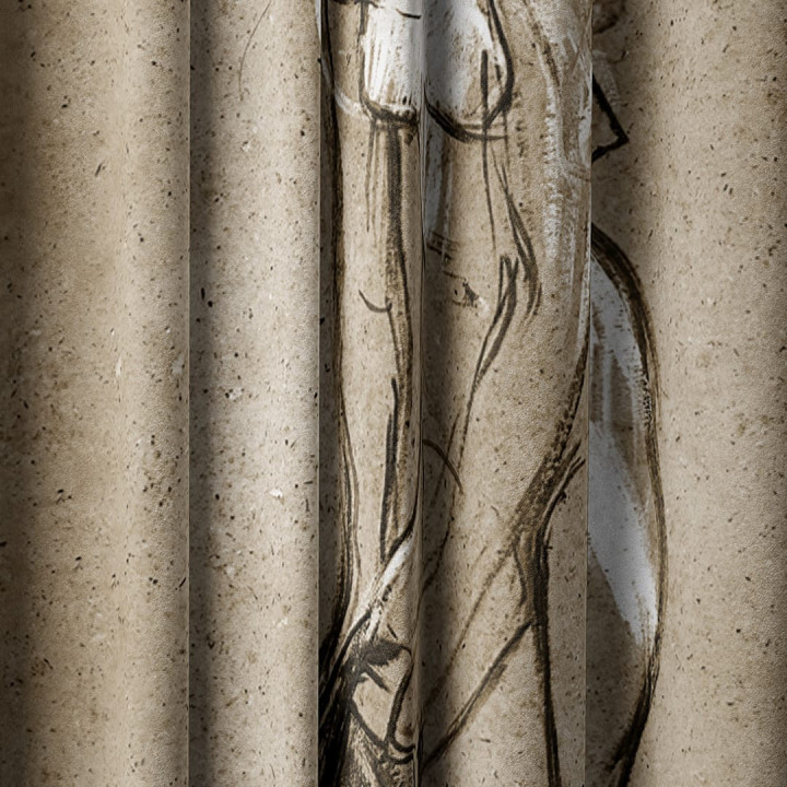 "Garderobe" curtains set