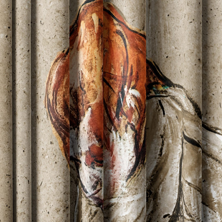 "Garderobe" curtains set