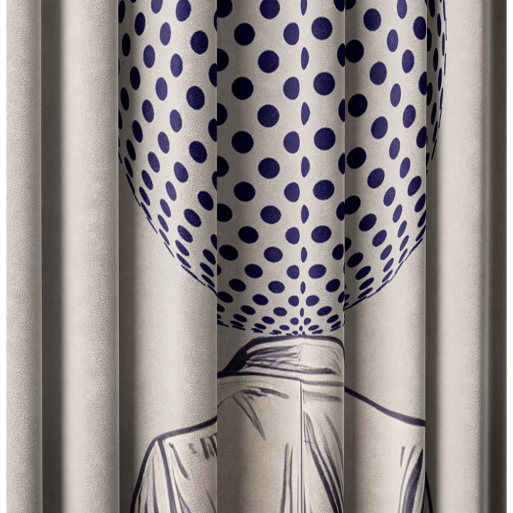 "Globes" curtains set