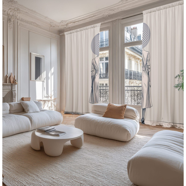 "Globes" curtains set