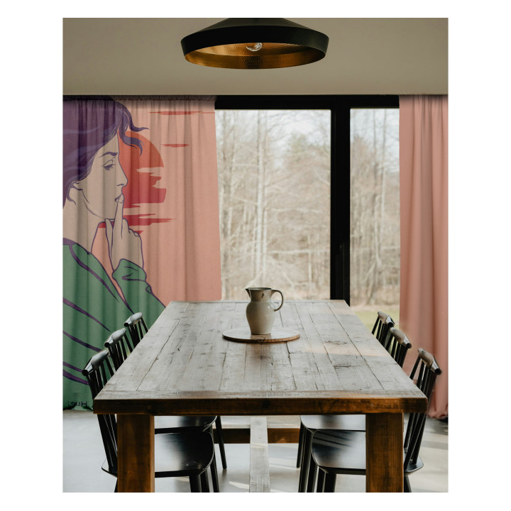 "Hour of Silence" curtains set