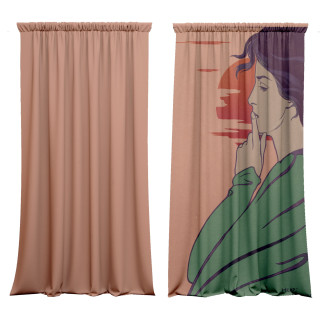 "Hour of Silence" curtains set