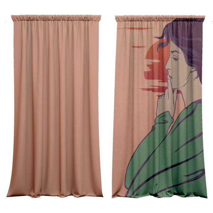 "Hour of Silence" curtains set