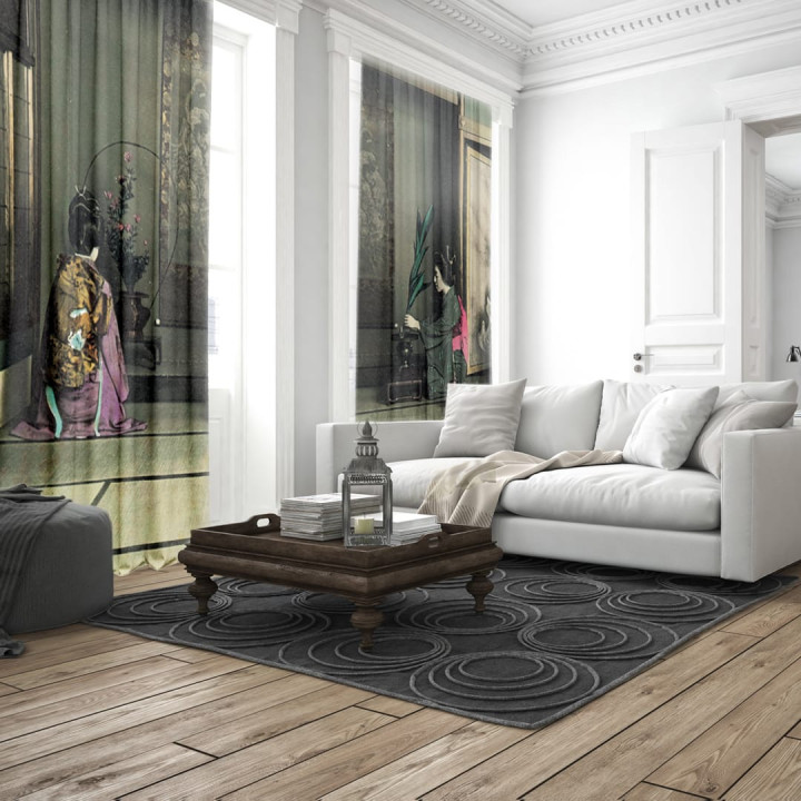 "Ikebana" curtains set