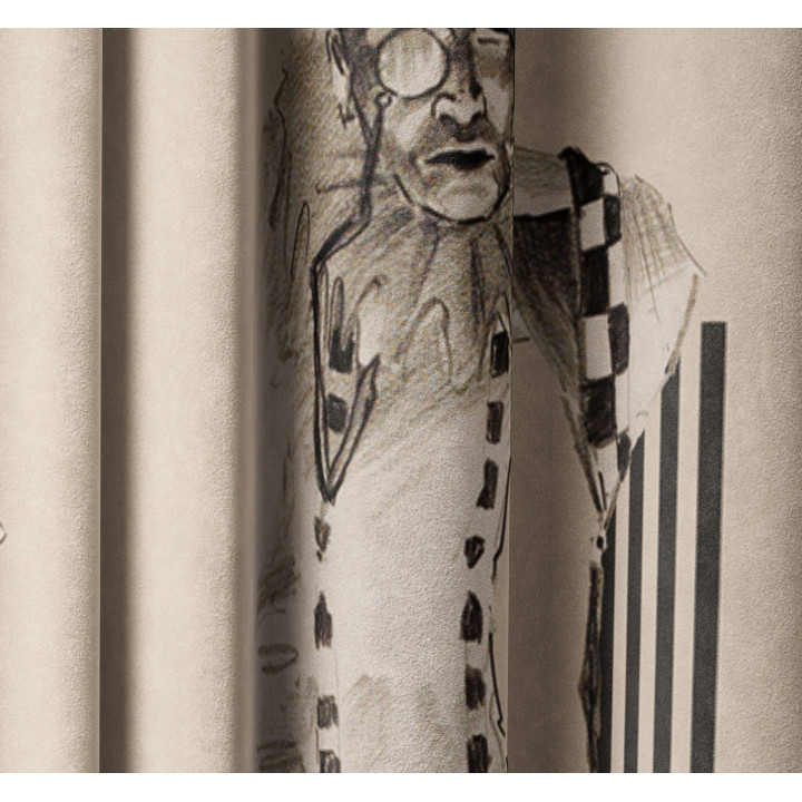 "Pierrot" curtains set