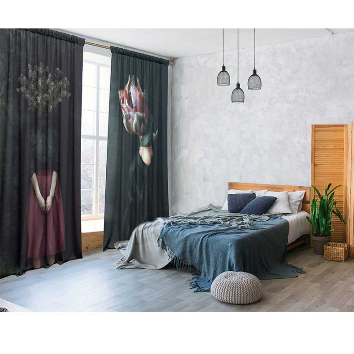 "Women thoughts" curtains set