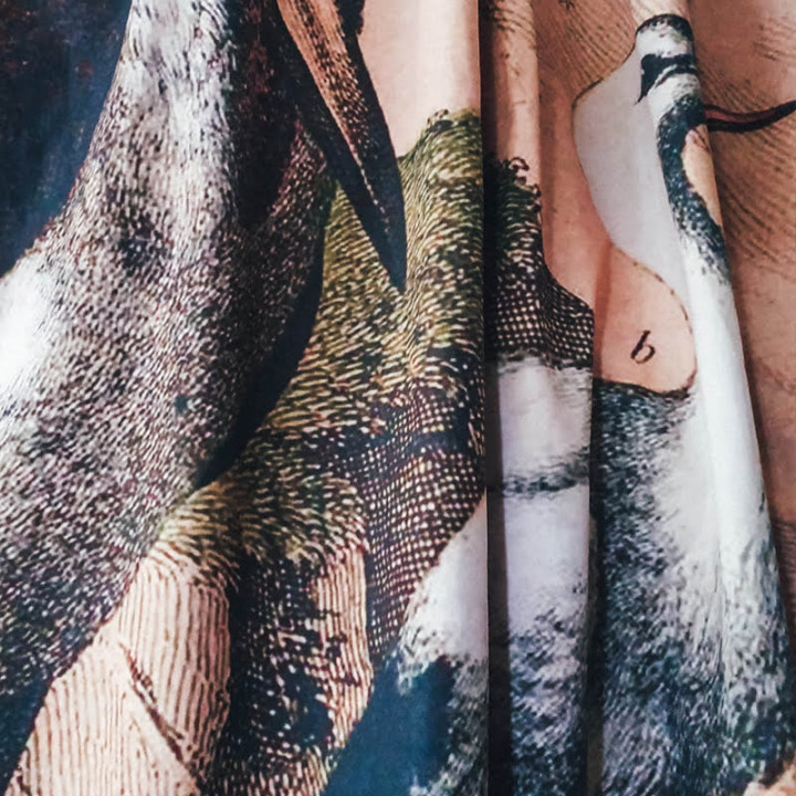 "Heron" curtains set