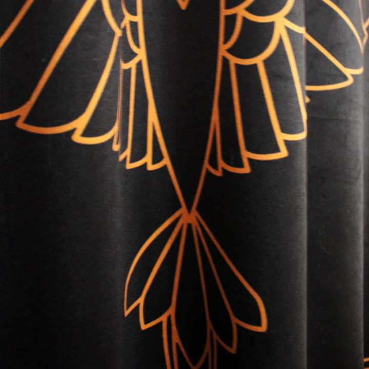 "Cranes" curtains set