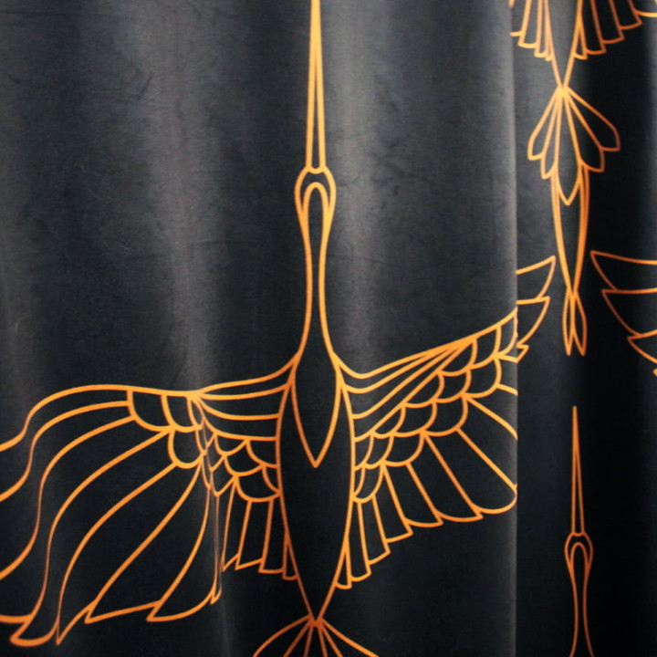 "Cranes" curtains set