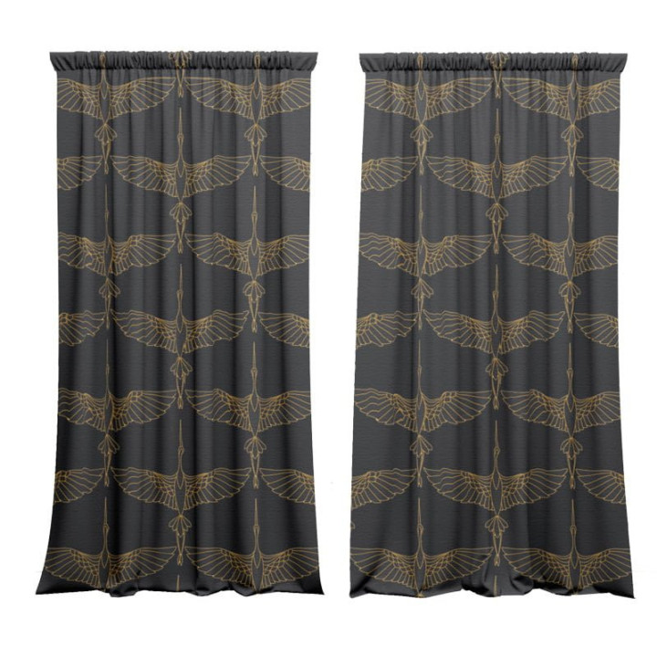 "Cranes" curtains set