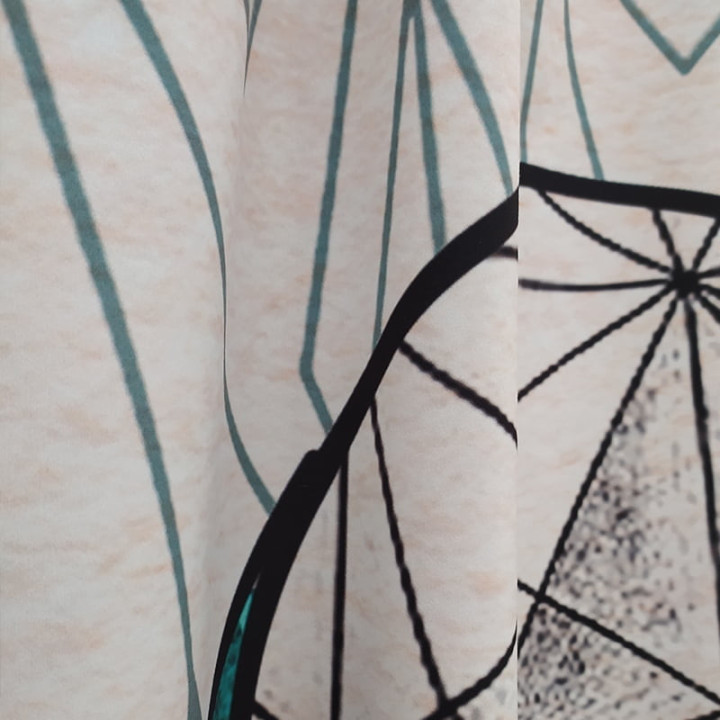 "Abstract" curtains set