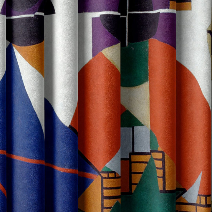 "Card players" curtains set