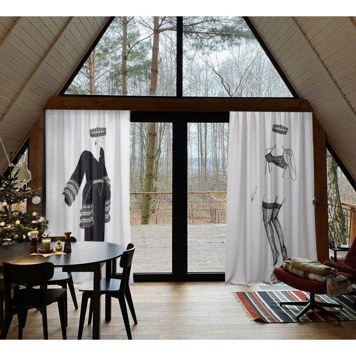 "Undress" curtains set