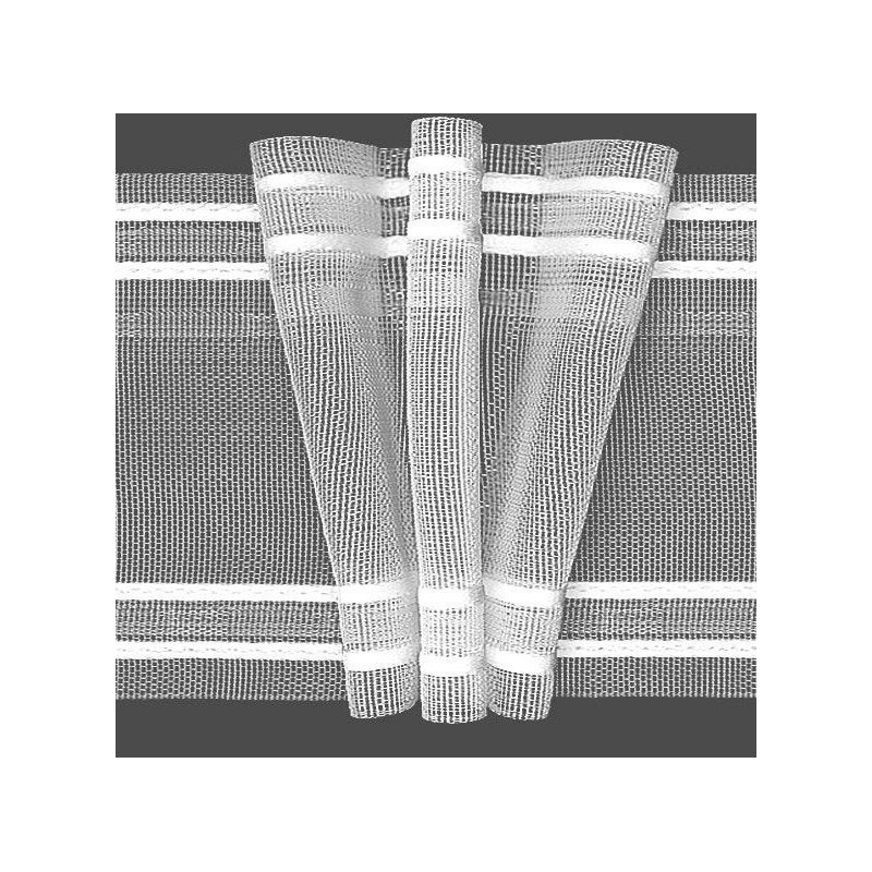 Curtain tape Three pleats, Semi Transparent, Width 10 cm, price for 50 m, Ratio 1:2.2