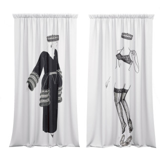 "Undress" curtains set