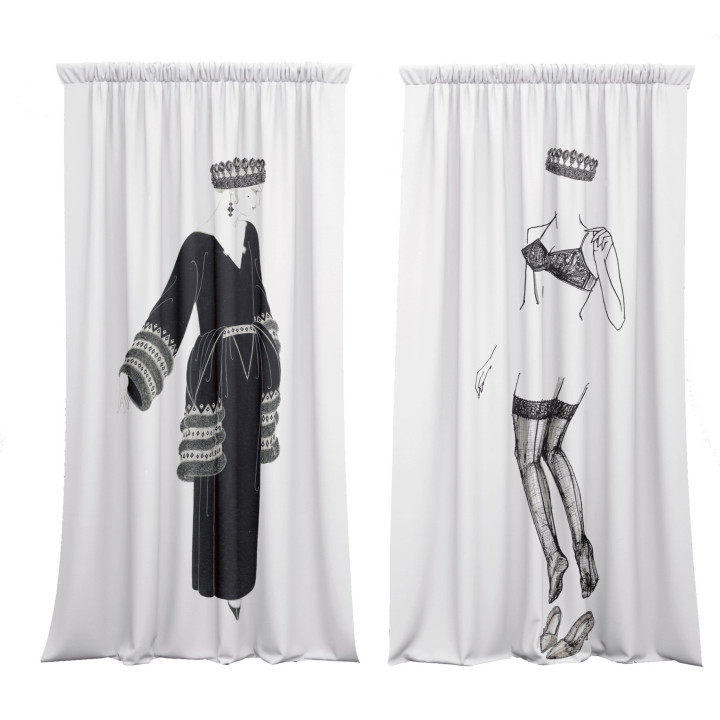 "Undress" curtains set