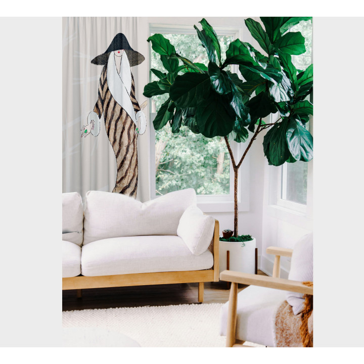 "Single Ladies" curtains set