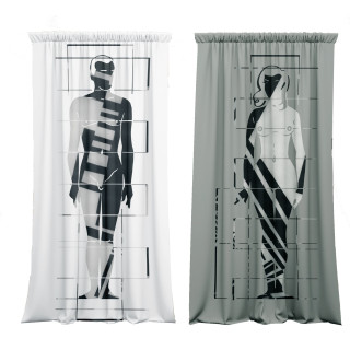 "Shape" curtains set