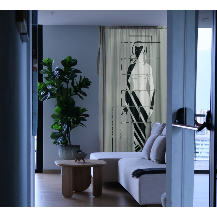 "Shape" curtains set