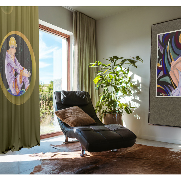 "Retrogradation" curtains set