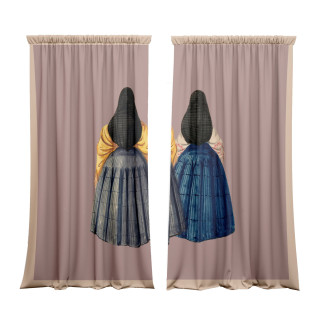 "Peruvian women" curtains set