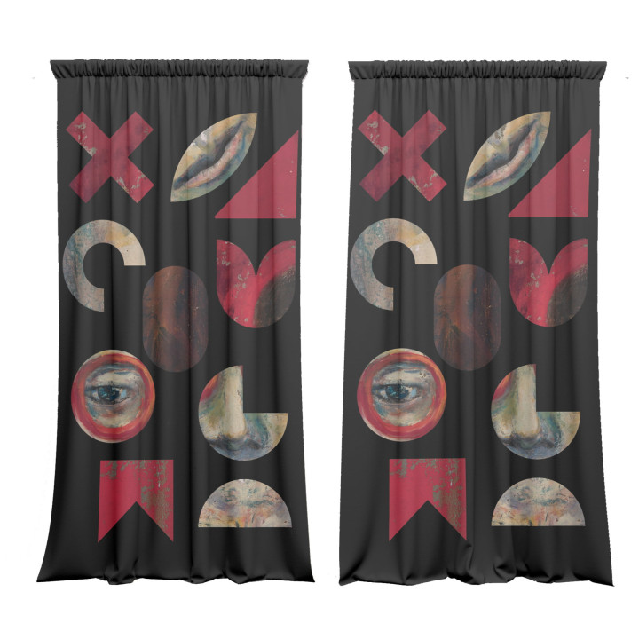 "Modern" curtains set