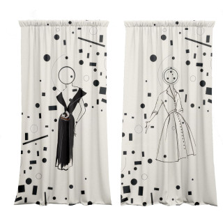 "Journal" curtains set