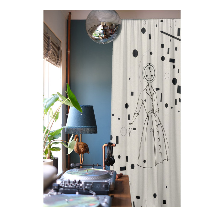 "Journal" curtains set