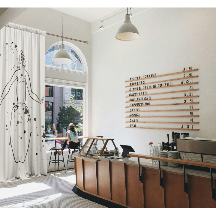 "Ceramic" curtains set