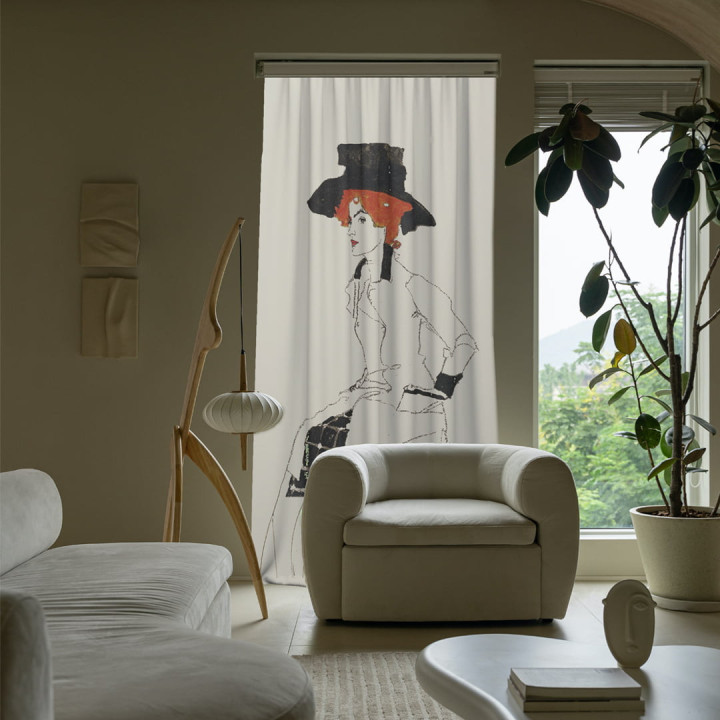 "Couple" curtains set