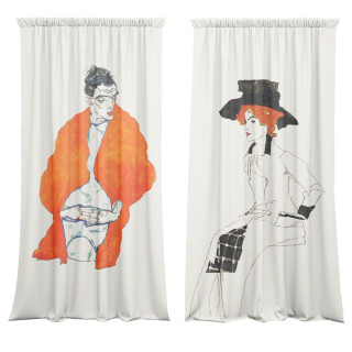 "Couple" curtains set