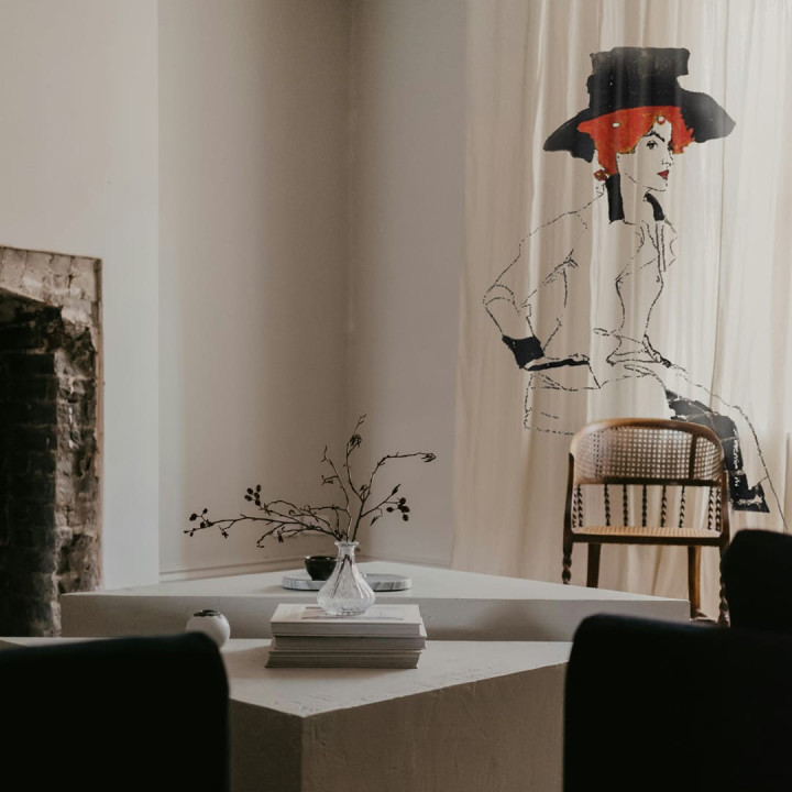 "Couple" curtains set