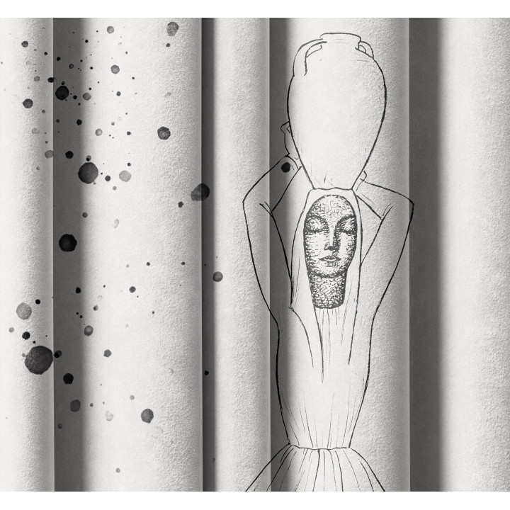 "Ceramic" curtains set