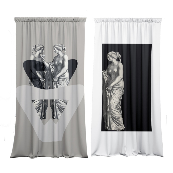 "Selflove" curtains set