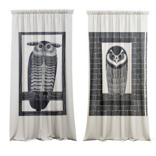 "2 Owls" curtains set