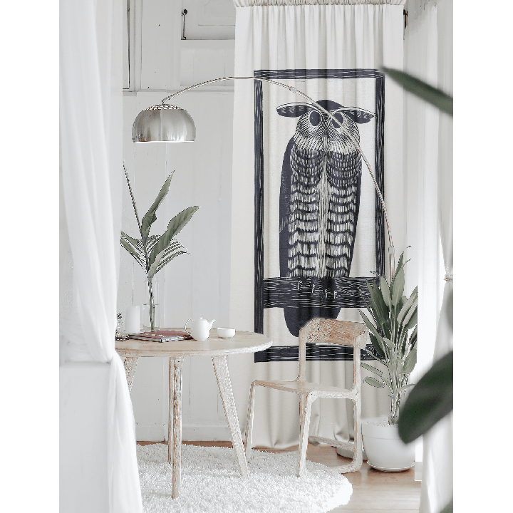 "2 Owls" curtains set