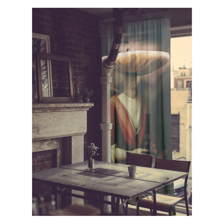 "Magic Mushroom" curtains set