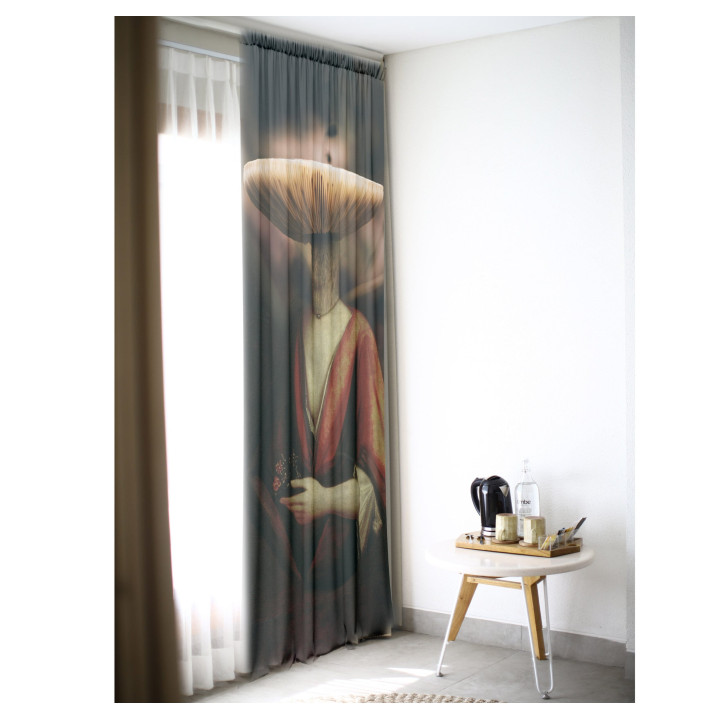 "Magic Mushroom" curtains set