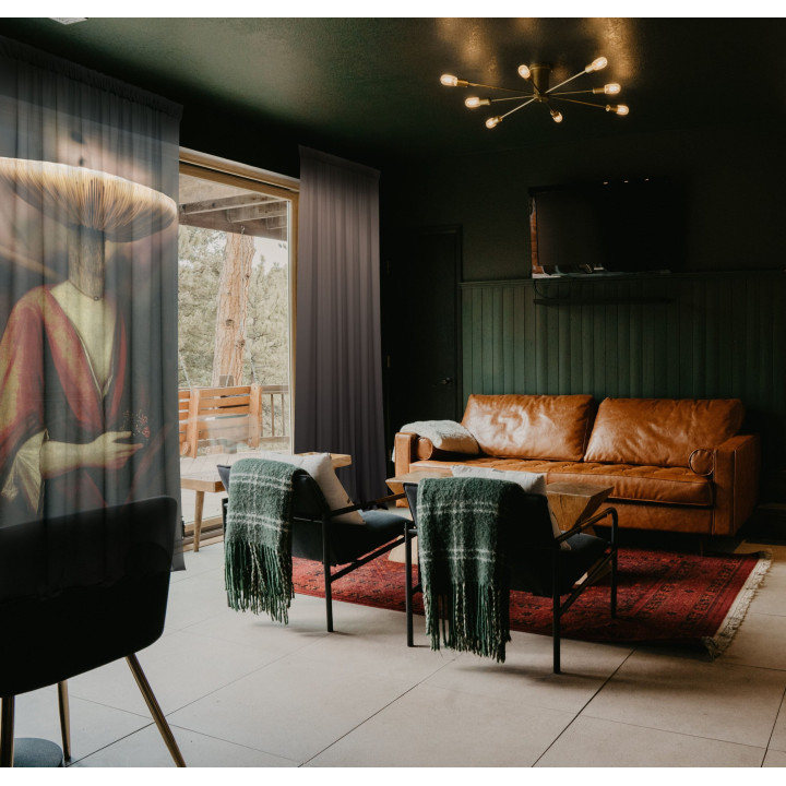 "Magic Mushroom" curtains set