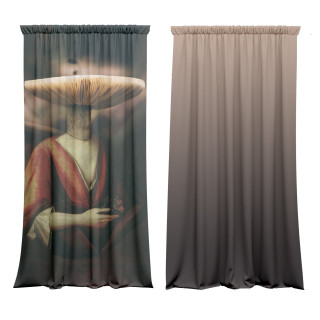 "Magic Mushroom" curtains set