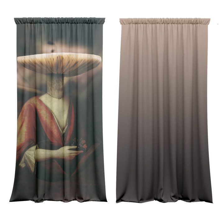 "Magic Mushroom" curtains set