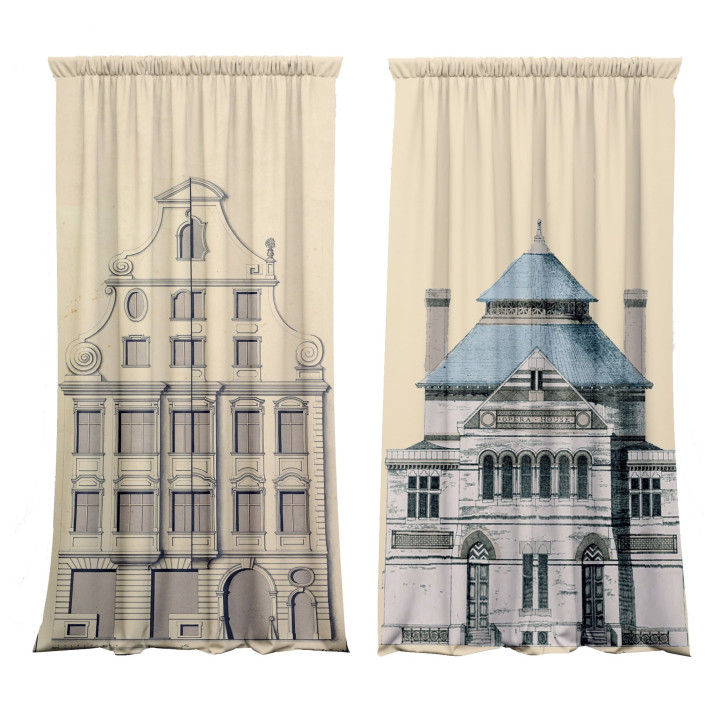 "Town House" curtains set