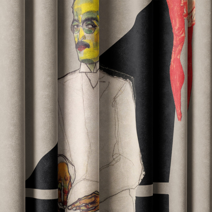 "Couple 2" curtains set