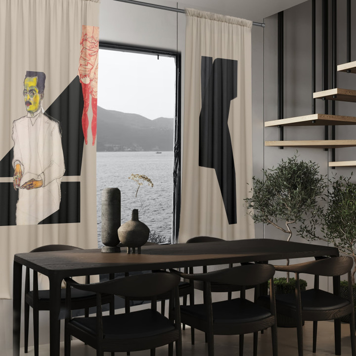 "Couple 2" curtains set