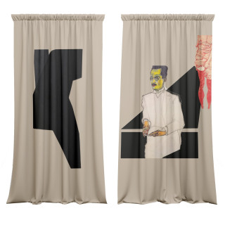 "Couple 2" curtains set