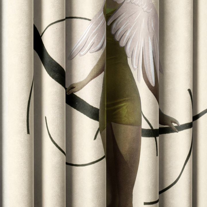 "Lady Bird" curtains set