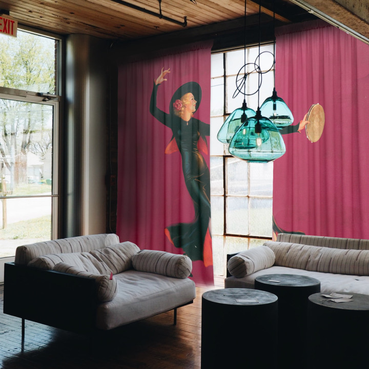 "Dancer" curtains set