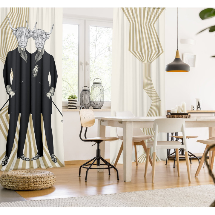 "Hefners" curtains set