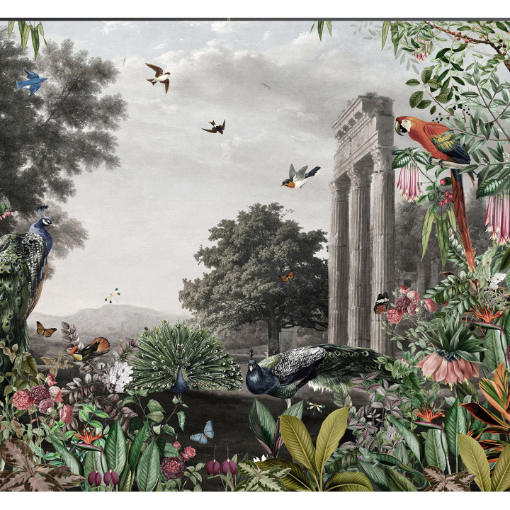 "Artic Garden" curtain set